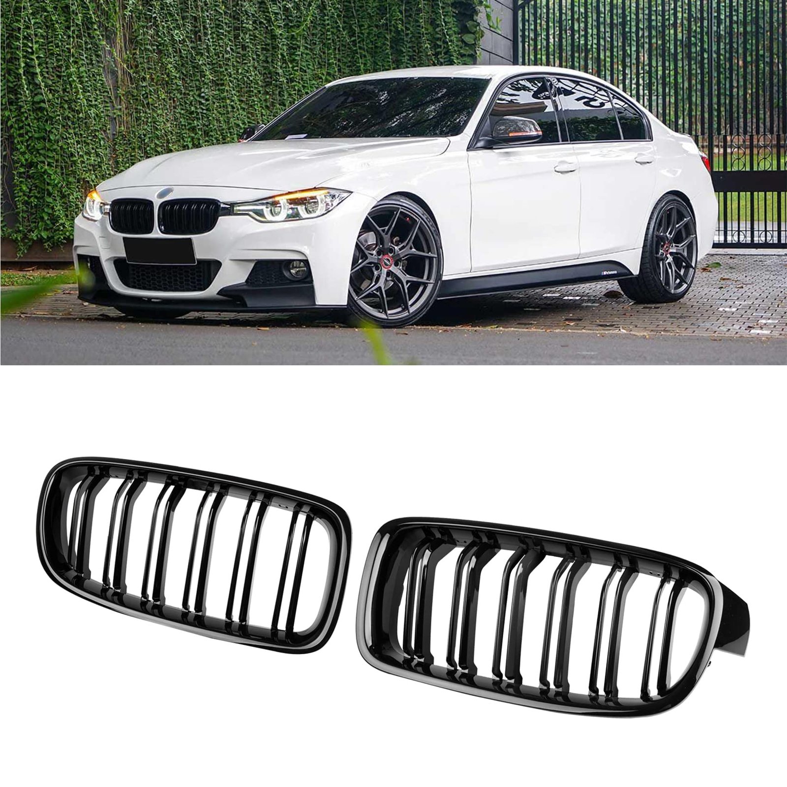 شبكة تعديل اسود BMW F30 - الصورة 2