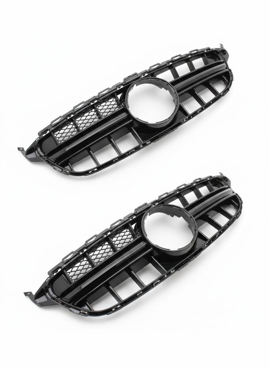 شبكة مرسيدس اسود بيانو بلاك W205  AMG